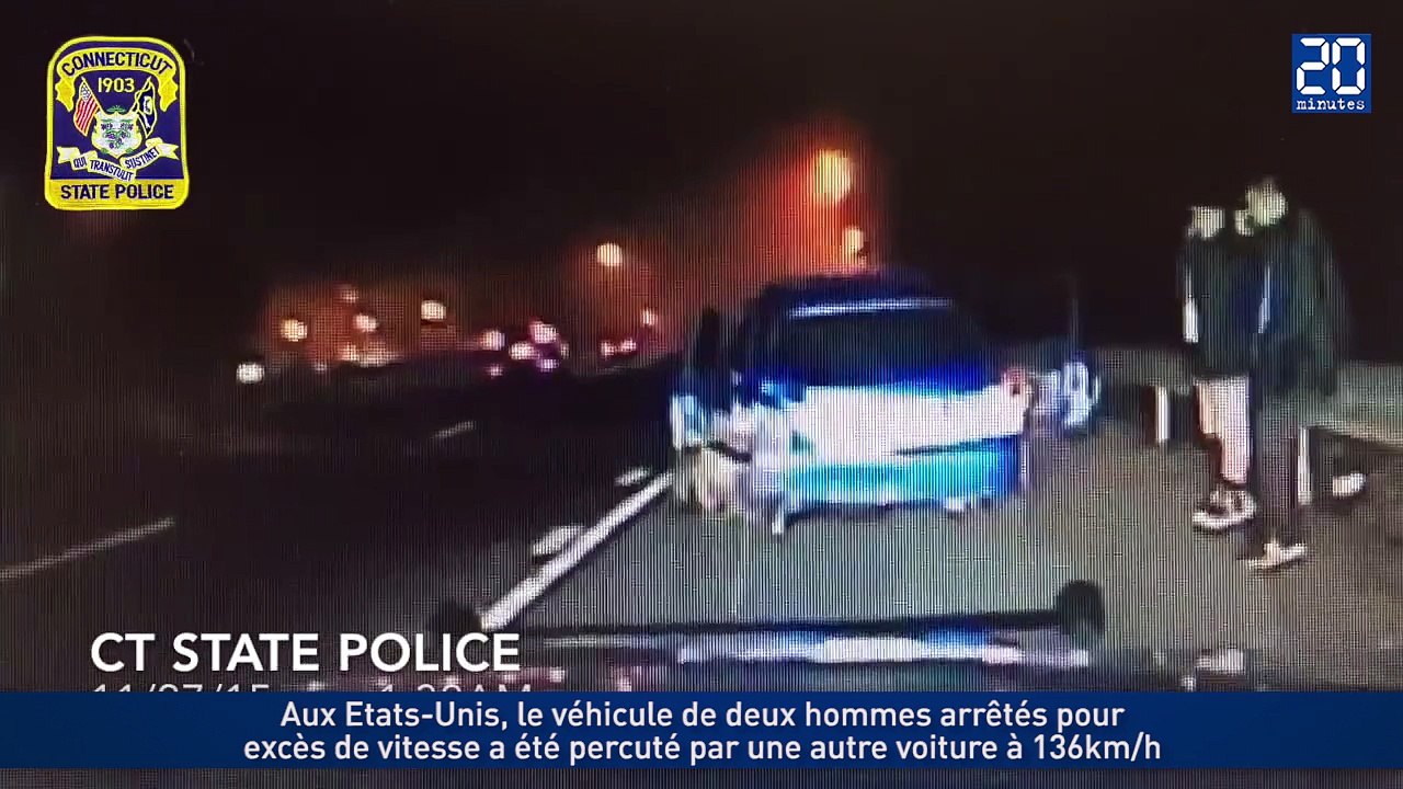 Arrêtés par la police, ils manquent de se faire tuer par une voiture