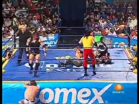 04 Cibernetico, Heavy Metal & Nicho el Millonario vs. La Legion Extranjera