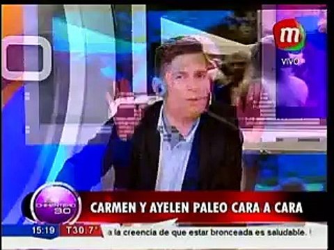 Carmen Barbieri y Ayelén Paleo cara a cara