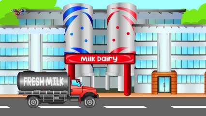 Milk Van   Car Service   Milk Delivery Van   kids videos