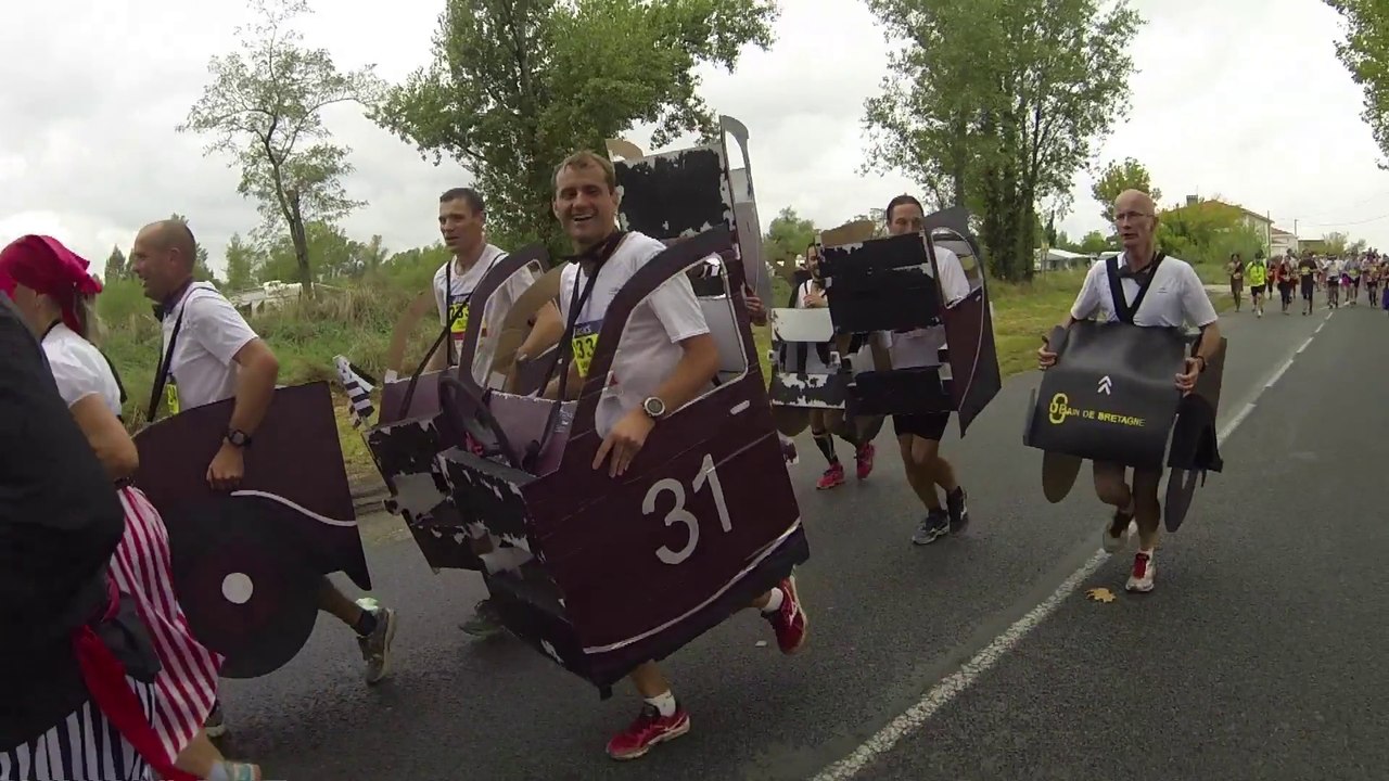 Marathon du Medoc 2015 du 16 ème au 20 ème km / replay  Medoc Marathon from  16 th km to 20 th km.