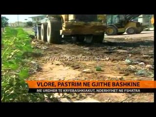 Vlorë, pastrimi në të gjithë bashkinë - Top Channel Albania - News - Lajme