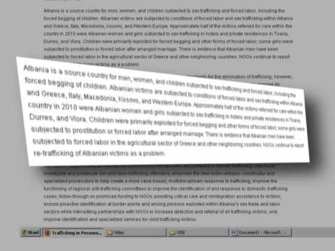 RAPORTI I DASH SHQIPERIA BURIM TRAFIKU QENIESH NJEREZORE LAJM