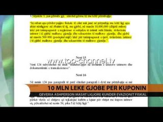 10 mln lekë gjobë për kuponin - Top Channel Albania - News - Lajme