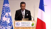 الأمير رشيد يلقي خطاب الملك محمد السادس في مؤتمر المناخ بباريس