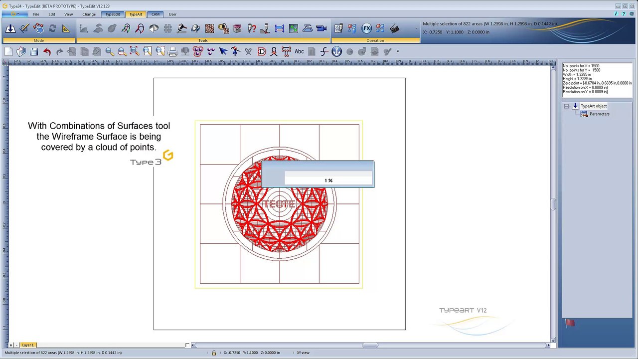 Engraving Software - TypeEdit V12 | Fill hole in Polymesh