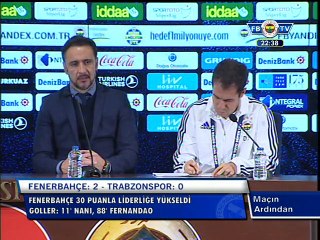 Vitor Pereira'nın Basın Toplantısı - Fenerbahçe 2-0 Trabzonspor