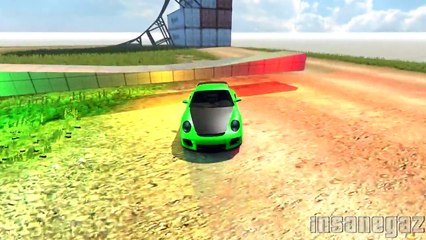 BeamNG Drive Alpha Porsche 911 GT2 v4.1 Crash Testing #29 HD