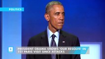 President Obama Shows 'Our Resolve' in 1st Paris Visit Since Attacks