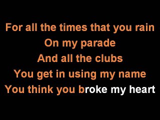 Justin Bieber Love yourself Karaoke Lyrics