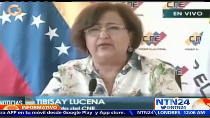 Tibisay Lucena denunció un presunto fraude electoral por boleta electoral