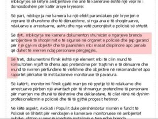 AVOKATI I POPULLIT I KERKON POLICISE KAMERA VEZHGIMI NE KOMISARIATE LAJM