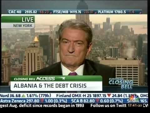 BERISHA PER TV CNBC SHQIPERIA NUK DO NDIKOHET NGA KRIZA GREKE LAJM