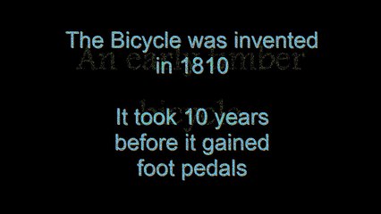 Early 19th Century bicycles