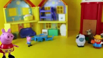 Peppa Pig Superheroes Play Doh Costume George Pig Dinosaur Playdough Suit ToysReviewToys
