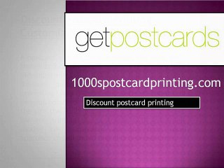 Postcard printing organization