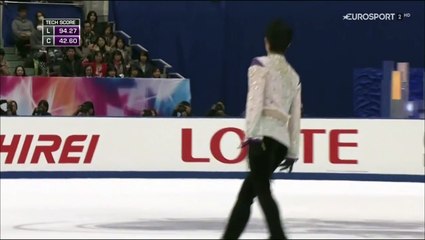 Yuzuru Hanyu NHK15 Seimei British Eurosport - World Record!