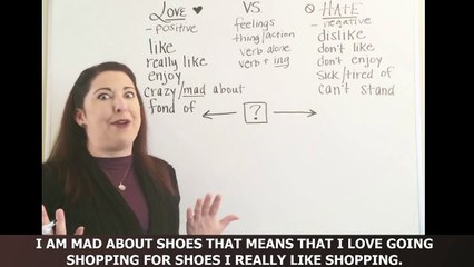 Learn English Speaking - How To Talk About LOVE and HATE in English [English with Subtitle]