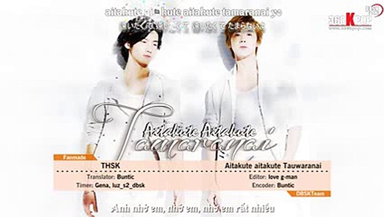 [Vietsub+kara] Aitakute Aitekute Tamaranai {DBSKTeam} [360kpop]