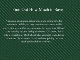 Things to Consider When Thinking About Retirement