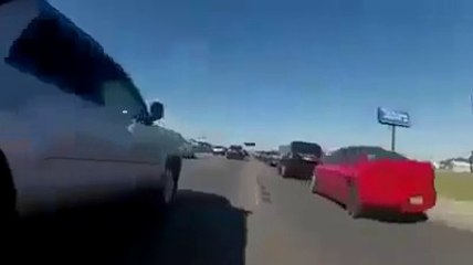 He is biking like a boss .