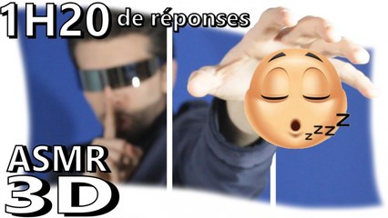 1h20 de réponses pour dormir - ASMR French Binaural (Français, Soft Spoken, Whisper, Ear to Ear)