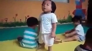 Baby Falling A Sleep While Standing ~ Funny Baby ~ Funny Videos   Funny Baby Videos