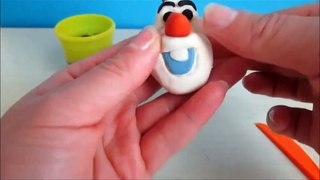 Disney Frozen Play-Doh Olaf-Fun 3D Modeling Video for Kids