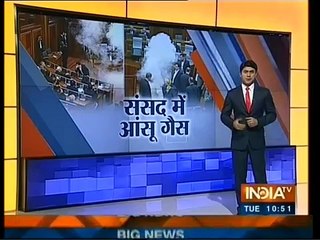 Kosovo Parliament disrupted with Tear Gas