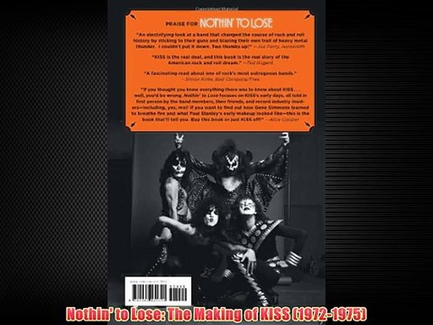 Nothin' to Lose: The Making of KISS (1972-1975)