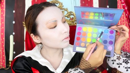 Tim burton Queen of Hearts Makeup Tutorial ♥♥♥