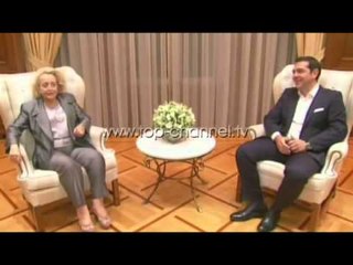 Tải video: Tsipras betohet tek Presidenti - Top Channel Albania - News - Lajme