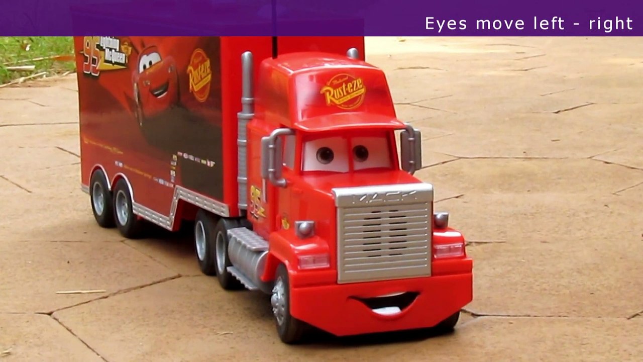 Disney Pixar Cars2 Toys ** RC Turbo Mack Truck ** Toy Video Review