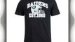 Oakland Raiders NFL Pitchout Tee Black Large