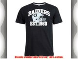 Oakland Raiders NFL Pitchout Tee Black Large