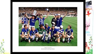 Framed Everton FC 1984 FA Cup Final Team Photo Memorabilia