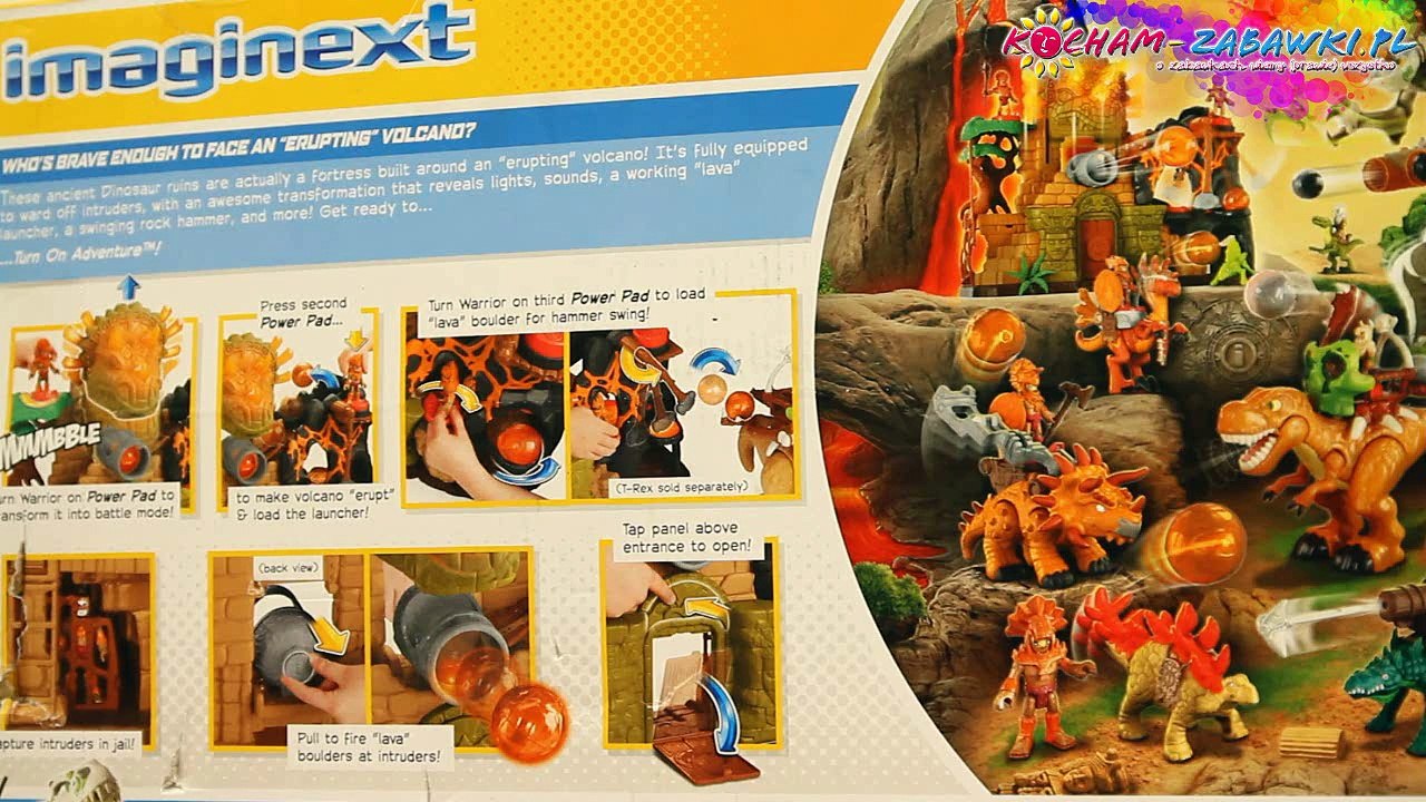 Fisher-Price - Imaginext - Dino Fortress / Wulkan Dinozaura - CHG23 - Recenzja