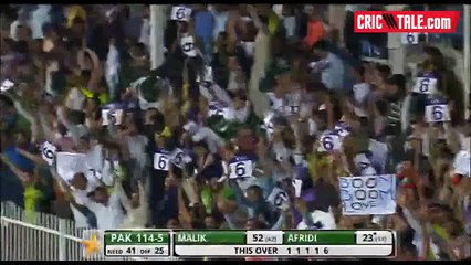 What a strike, Afridi's sixer