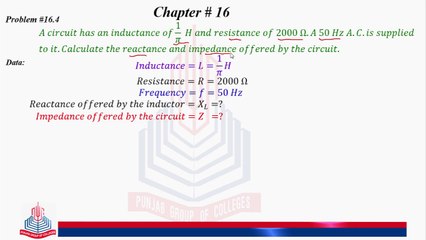 Problem No 16.4 : A Circuit has an inductance of ........