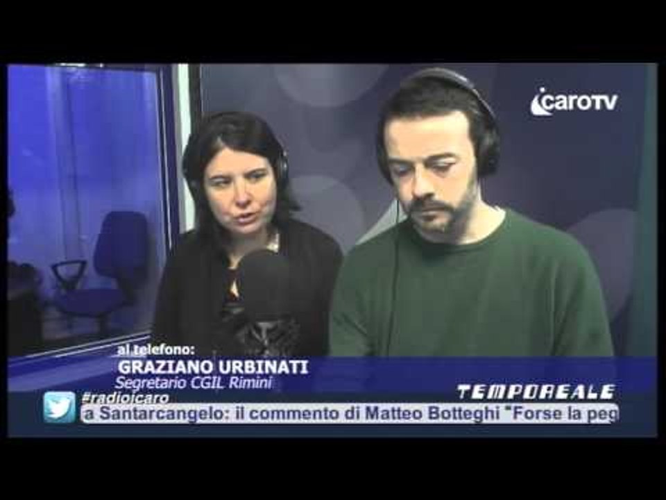 Graziano Urbinati (CGIL) a Tempo Reale: con Job's Act a rischio addetti artigianato