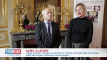 TERRITORIA 2015 : François PATRIAT, Sénateur et Président et Aurélie LALLEMENT, Chargée de mission valorisation du patrimoine Conseil Général de Bourgogne