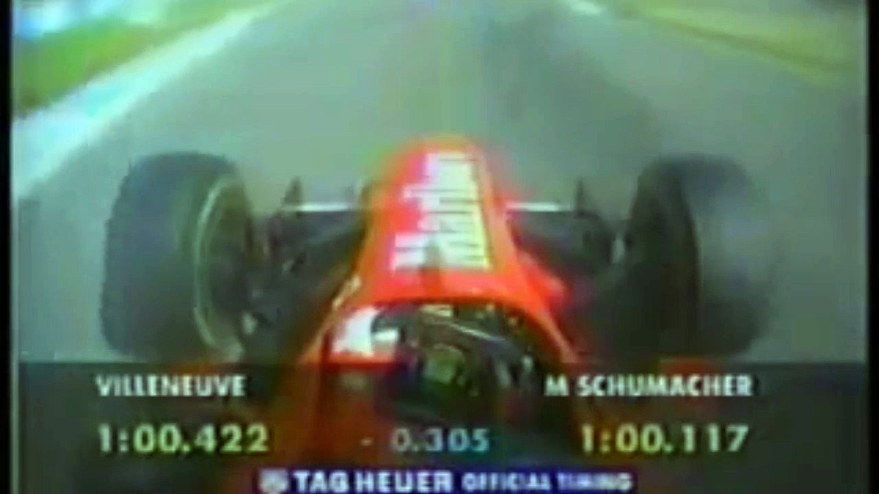 Villeneuve, Schumacher e Frentzen JEREZ 1997