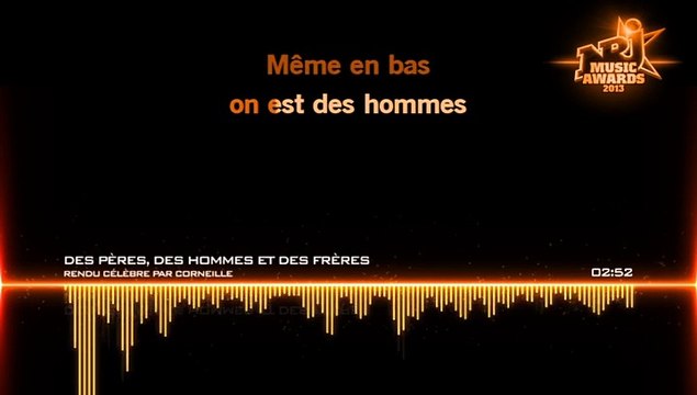 KARAOKE CORNEILLE - Des pères, des hommes et des frères