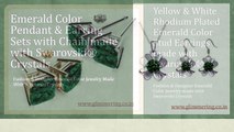 Emerald Color Jewelry Made With Swarovski® Crystals