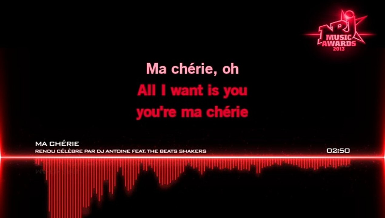 KARAOKE DJ ANTOINE feat THE BEATSHAKERS - Ma chérie