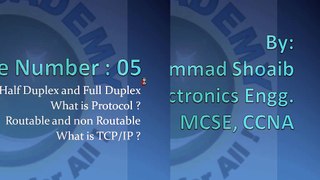 Basic Networking Fundamentals in Urdu (Duplex TCP-IP Protocol ) Part 05