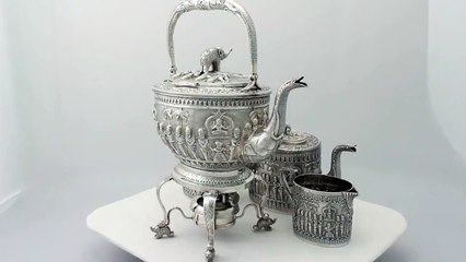 Indian Silver Tea Set