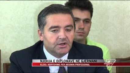Njohja e diplomave në Gjermani - News, Lajme - Vizion Plus