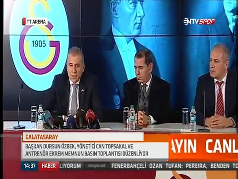 Dursun Özbek, Can Topsakal ve Ekrem Memnun'un düzenlediği basın toplantısı (1 Aralık 2015)