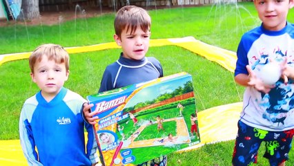 Worlds BEST Slip N Slide Baseball Orbeez Super Fun WATER Park Pool Party Toy Game